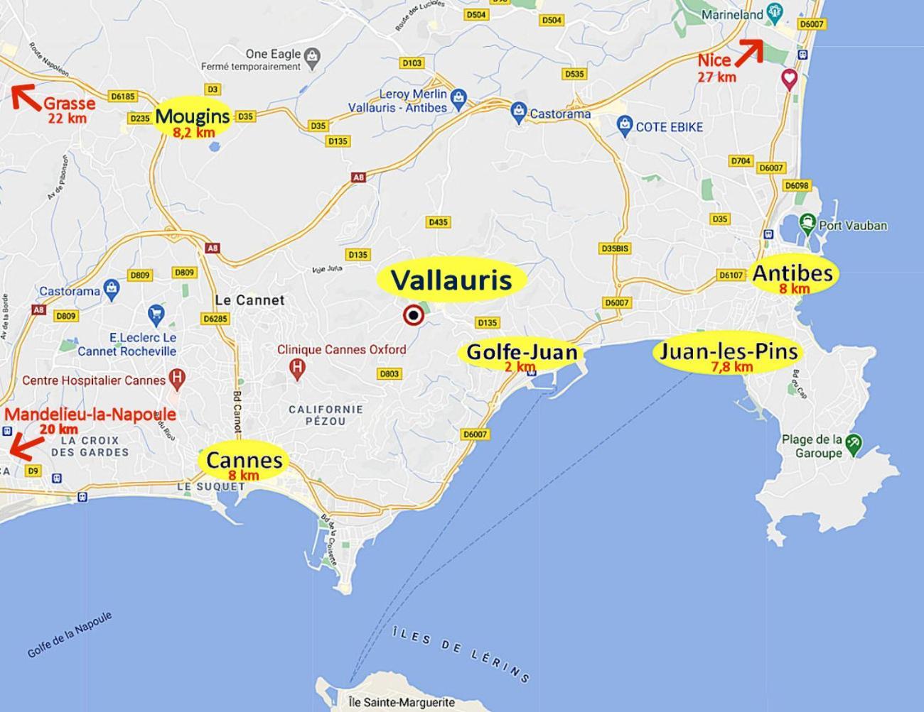 Cosy, Wi-Fi, Jardin & Parking, Jasmins Studio En Cote-D'Azur Vallauris Esterno foto